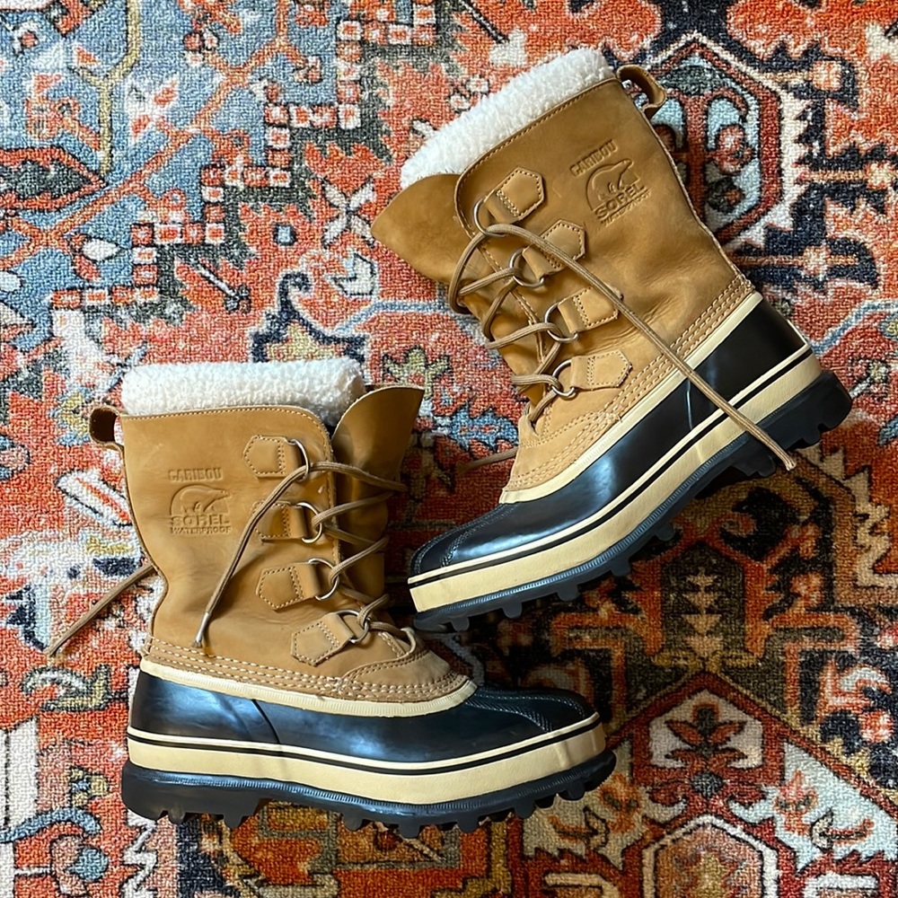 Sorel Caribou Lace Up Winter Boots Waterproof | Women’s Size 8